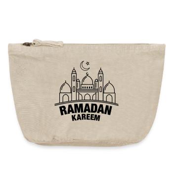 Ramadan Kareem mosque - Vintage Zip Pouch 18 x 21 cm - vintage sand  - Front