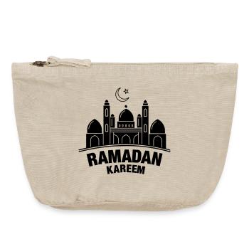 Ramadan Kareem mosque - Vintage Zip Pouch 18 x 21 cm - vintage sand  - Front