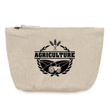 Agriculture tekest grain tractor - Vintage Zip Pouch 18 x 21 cm - vintage sand  - Front