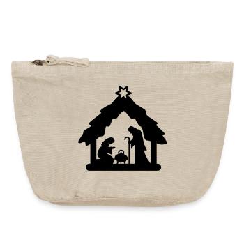 Weihnachtskrippe, Krippenfiguren, heilige Familie - Vintage Reißverschluss-Täschchen (18 x 21 cm) - Vintage Sand  - Vorne