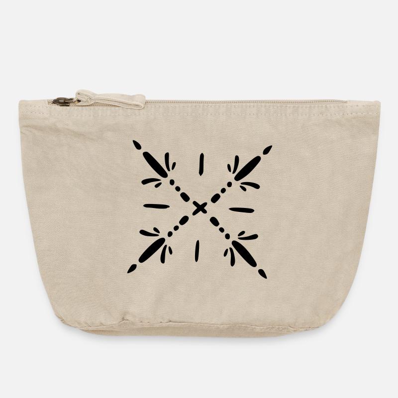 Snowflake Mandala - Vintage Zip Pouch 18 x 21 cm - vintage sand 
