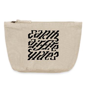 Ambigramm - earth-air-fire - Vintage Reißverschluss-Täschchen (18 x 21 cm) - Vintage Sand  - Vorne