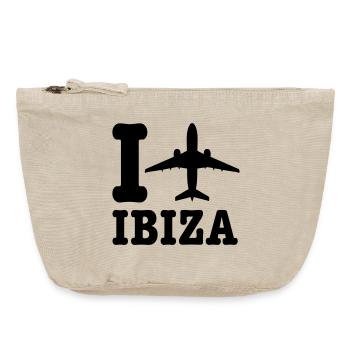 Ibiza Urlaub - Vintage Reißverschluss-Täschchen (18 x 21 cm) - Vintage Sand  - Vorne