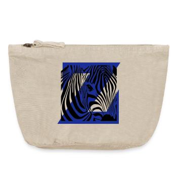 Zebra-Mix - Vintage Reißverschluss-Täschchen (18 x 21 cm) - Vintage Sand  - Vorne