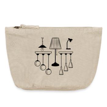 Sammlung von Lampen und Beleuchtung - Vintage Reißverschluss-Täschchen (18 x 21 cm) - Vintage Sand  - Vorne