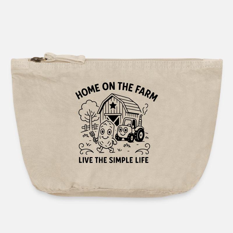 HomeFarm - Vintage Zip Pouch 18 x 21 cm - vintage sand