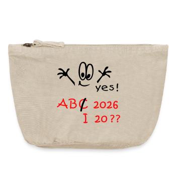 Back to school 2026 Abitur ? - Vintage Zip Pouch 18 x 21 cm - vintage sand  - Front