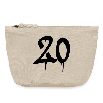 20_graffiti - Vintage Reißverschluss-Täschchen (18 x 21 cm) - Vintage Sand  - Vorne