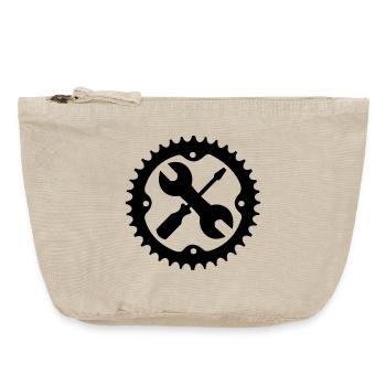 Bike readyshap set logo - Vintage Zip Pouch 18 x 21 cm - vintage sand  - Front