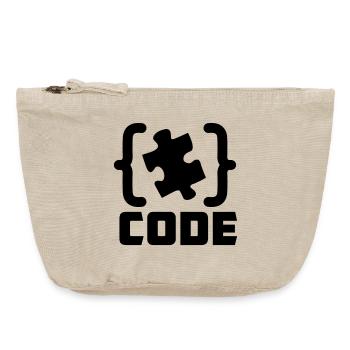 Programmierer Code-Puzzle-Lösung - Vintage Reißverschluss-Täschchen (18 x 21 cm) - Vintage Sand  - Vorne