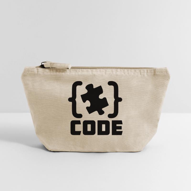 Programmierer Code-Puzzle-Lösung Vintage Reißverschluss-Täschchen (18 x 21 cm)