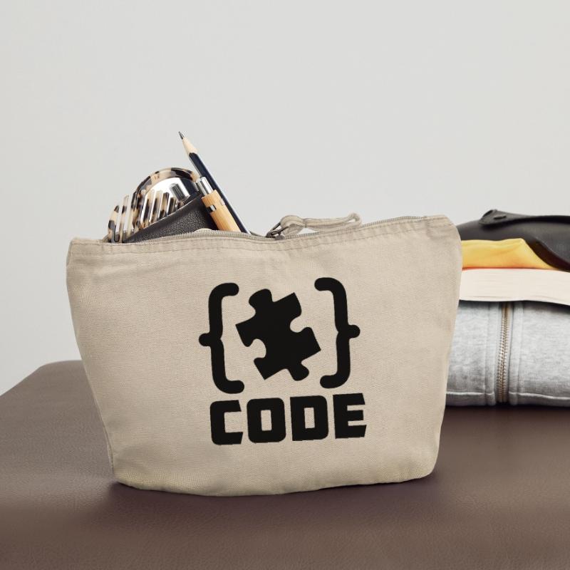programmeur Code résolution de pièces de puzzle Pochette zippée vintage 18 x 21 cm