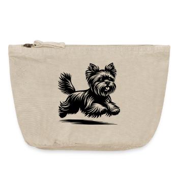 Yorkshire Terrier - Vintage Zip Pouch 18 x 21 cm - vintage sand  - Front