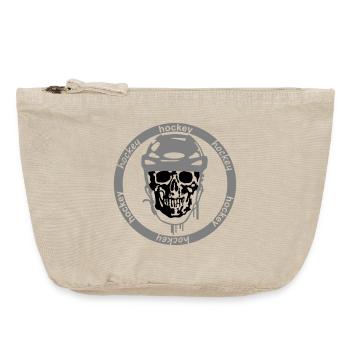 Hockey sur glace - Pochette zippée vintage 18 x 21 cm - sable vintage  - Devant