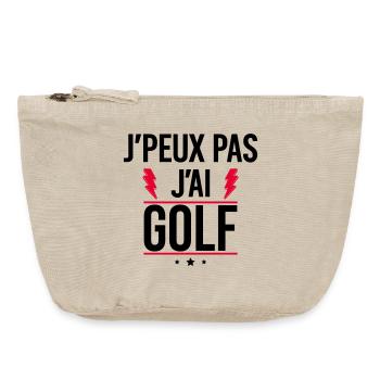 I Can't I Have Golf Humor Golf - Vintage Zip Pouch 18 x 21 cm - vintage sand  - Front
