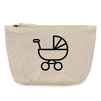 stroller_-1-Kinderwagen - Vintage Reißverschluss-Täschchen (18 x 21 cm) - Vintage Sand  - Vorne