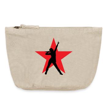 Singer - Singer - Song - Singing - Vintage Zip Pouch 18 x 21 cm - vintage sand  - Front