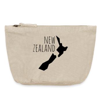 new zealand - Pochette zippée vintage 18 x 21 cm - sable vintage  - Devant