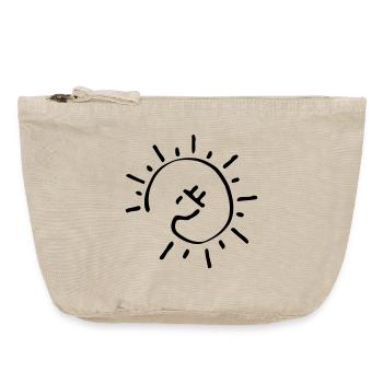 kabel sonne Electromobility Sustainable Energy - Vintage Zip Pouch 18 x 21 cm - vintage sand  - Front