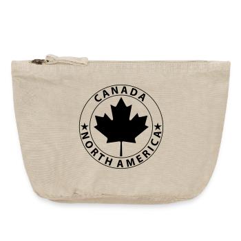 Canada Design 4 - Vintage Zip Pouch 18 x 21 cm - vintage sand  - Front