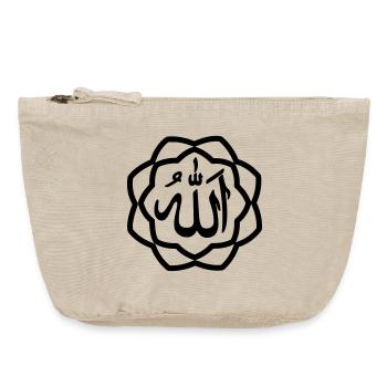 Allah logo - Vintage Zip Pouch 18 x 21 cm - vintage sand  - Front