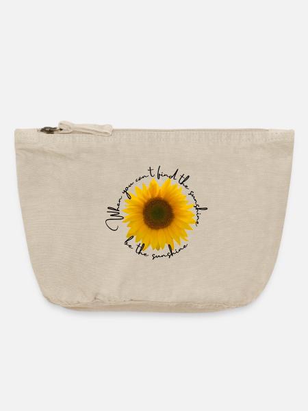 Be the sunshine - Vintage Reißverschluss-Täschchen (18 x 21 cm) - Vintage Sand