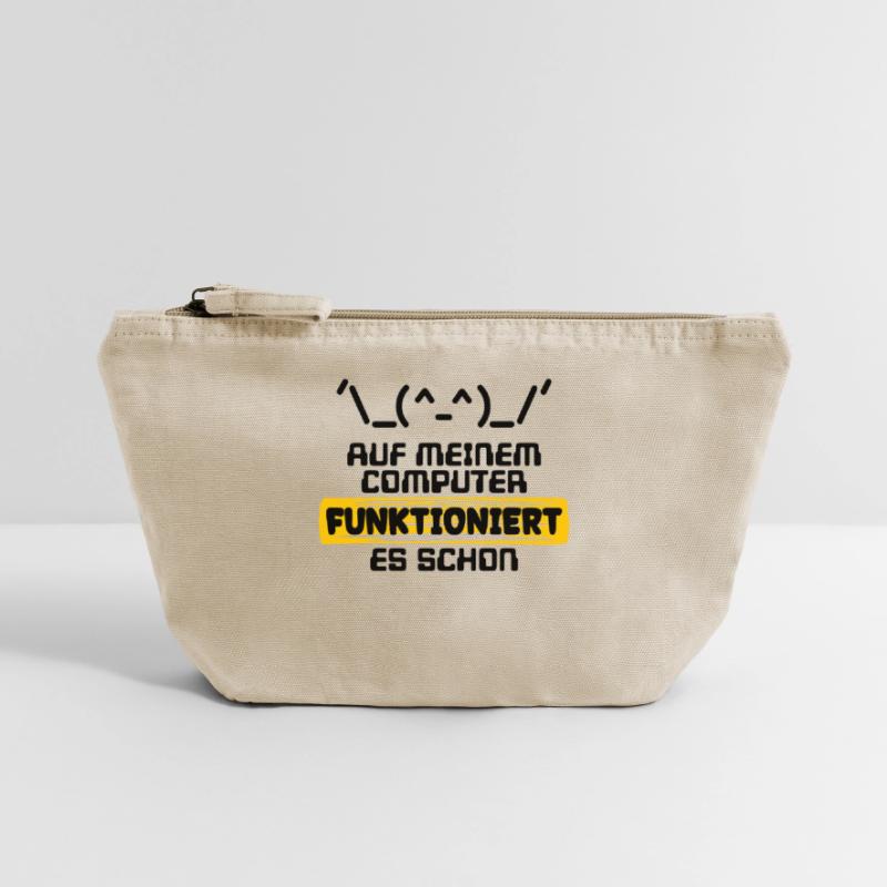 Programmeur de script de code de déclaration du développeur Pochette zippée vintage 18 x 21 cm