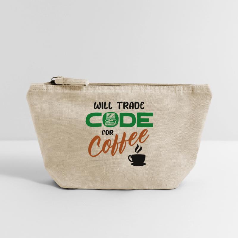 Code Statement Developer Computerfreak Informatik Vintage Reißverschluss-Täschchen (18 x 21 cm)
