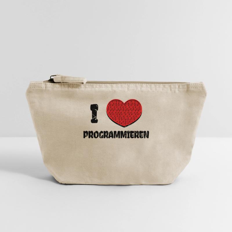 Developer Heart Web Developer Statement Computer Vintage Zip Pouch 18 x 21 cm