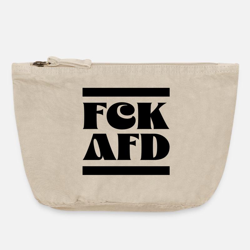 FCK AfD - Vintage Zip Pouch 18 x 21 cm - vintage sand 
