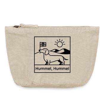 dackel hummel hummel - Vintage Reißverschluss-Täschchen (18 x 21 cm) - Vintage Sand  - Vorne