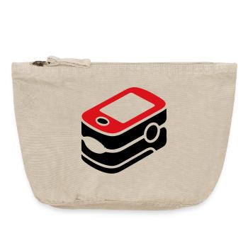 Pulse Oximeter Oxygen Medicine - Vintage Zip Pouch 18 x 21 cm - vintage sand  - Front