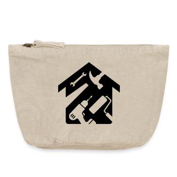 Outil de rénovation de maison Bricoleur - Pochette zippée vintage 18 x 21 cm - sable vintage  - Devant