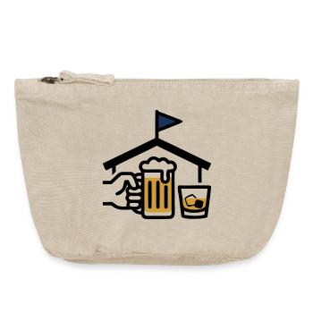 Loch 19 Clubhaus Bier Golfclub Herrenausflug - Vintage Reißverschluss-Täschchen (18 x 21 cm) - Vintage Sand  - Vorne