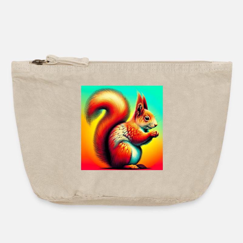 Eichhörnchen - Vintage Reißverschluss-Täschchen (18 x 21 cm) - Vintage Sand 