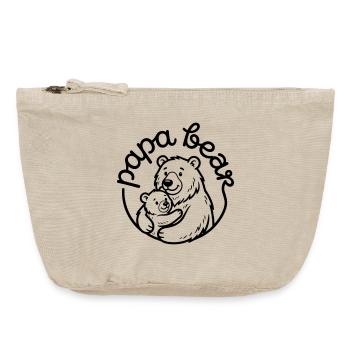 Daddy Bear - Vintage Zip Pouch 18 x 21 cm - vintage sand  - Front