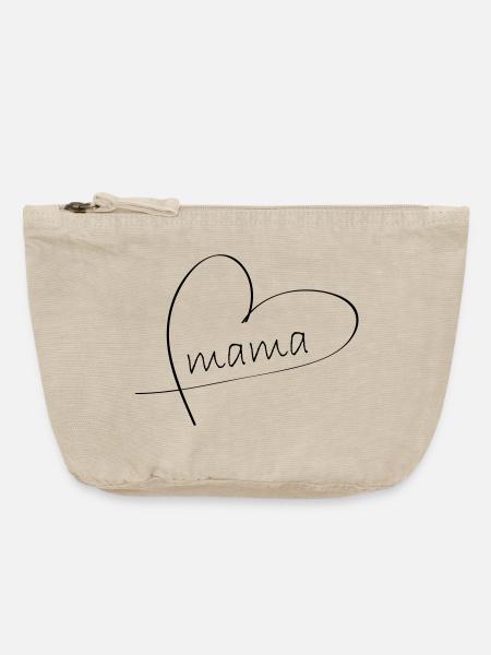 Mama - Vintage Reißverschluss-Täschchen (18 x 21 cm) - Vintage Sand