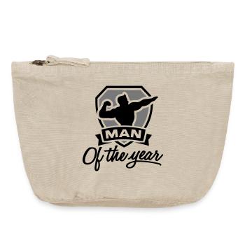Man of the year 2 clr - Vintage Zip Pouch 18 x 21 cm - vintage sand  - Front