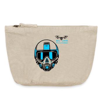 Drohnenpilot 2 - Vintage Reißverschluss-Täschchen (18 x 21 cm) - Vintage Sand  - Vorne