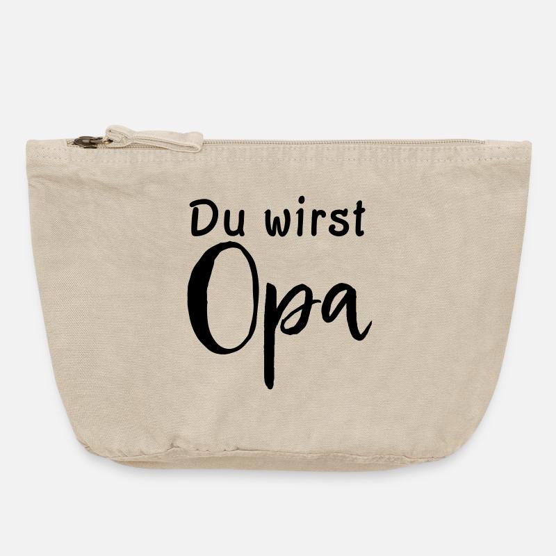 Du wirst Opa - Vintage Reißverschluss-Täschchen (18 x 21 cm) - Vintage Sand 