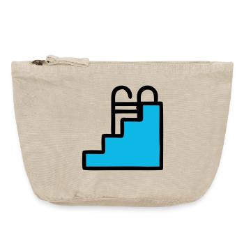  Pool Leiter Schwimmbad Icon - Vintage Reißverschluss-Täschchen (18 x 21 cm) - Vintage Sand  - Vorne