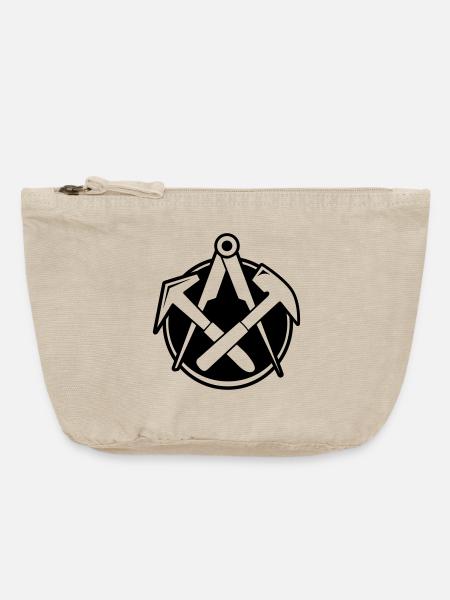 Roofer Logo - Vintage Zip Pouch 18 x 21 cm - vintage sand 