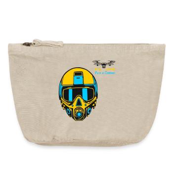 Drohnenpilot - Vintage Reißverschluss-Täschchen (18 x 21 cm) - Vintage Sand  - Vorne