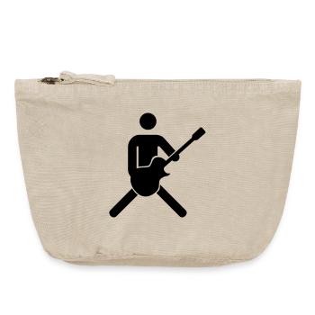 gitarrist bassist - Vintage Zip Pouch 18 x 21 cm - vintage sand  - Front