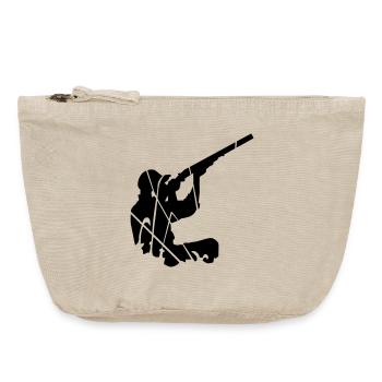 chasseur - Pochette zippée vintage 18 x 21 cm - sable vintage  - Devant
