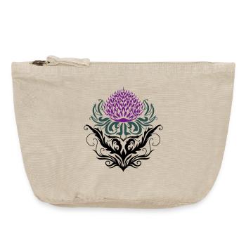Thistle purple Thistle - Vintage Zip Pouch 18 x 21 cm - vintage sand  - Front