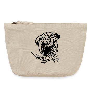 Shar-Pei - Vintage Reißverschluss-Täschchen (18 x 21 cm) - Vintage Sand  - Vorne