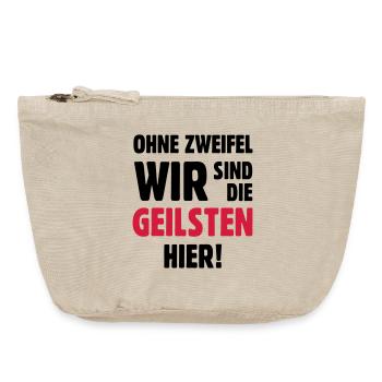 geil Geilsten Party witzig Bier lustig T-Shirt - Vintage Reißverschluss-Täschchen (18 x 21 cm) - Vintage Sand  - Vorne