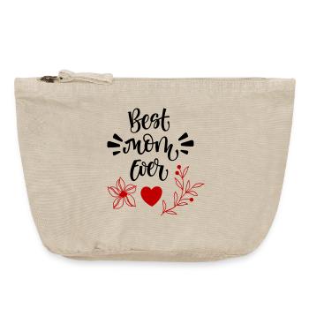 Best Mom Ever - Vintage Reißverschluss-Täschchen (18 x 21 cm) - Vintage Sand  - Vorne
