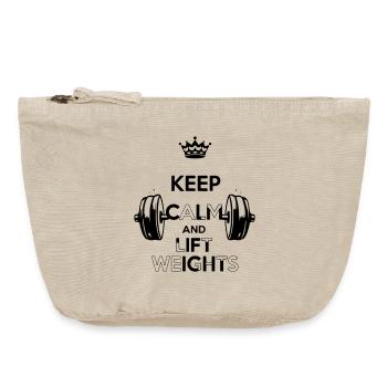 Keep Calm - Vintage Reißverschluss-Täschchen (18 x 21 cm) - Vintage Sand  - Vorne